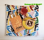 Fendi Caffé FF Monogram Colorful Flannel Throw Blanket IMG_9631